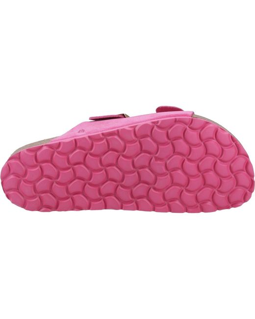 Hush Puppies Pink Blaire Suede Fuchsia Sandals
