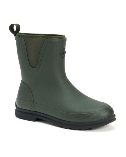 Muck Boot Green Originals Pull On Mid Rubber Wellington Boots