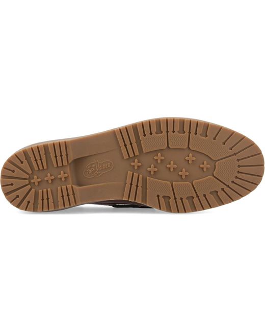 Sperry Top-Sider Brown Mini Lug 3 Eye Leather Boat Shoes for men
