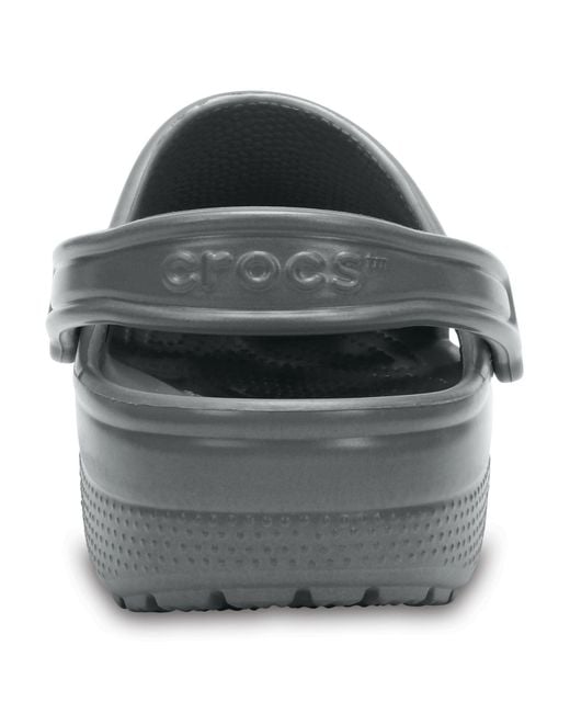 CROCSTM Gray Classic Croslite Rubber Slate Clogs