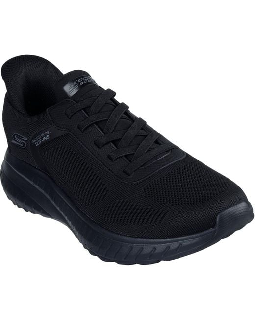 Skechers Blue Bobs Sport Squad Chaos Solid Step Sole Trainers for men