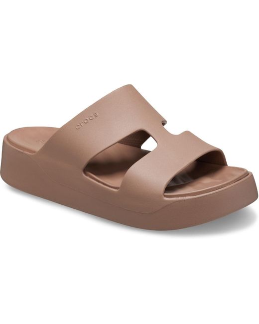 CROCSTM Brown Getaway Platform H-Strap Eva Latte Sandals