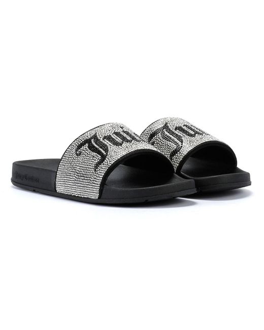 Juicy Couture Donna Diamond Women's Slides in Black | Lyst UK