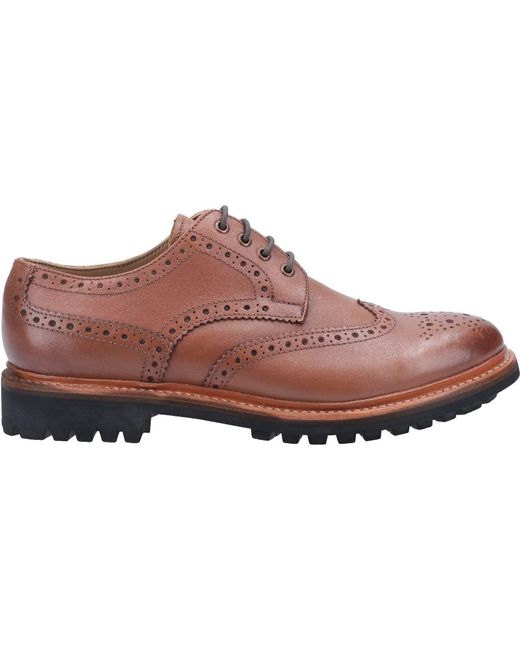 Cotswold Brown Quenington Commando Leder Schnürschuhe