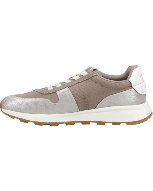 TOMS Gray Trvl Lite Retro Leather Sneakers