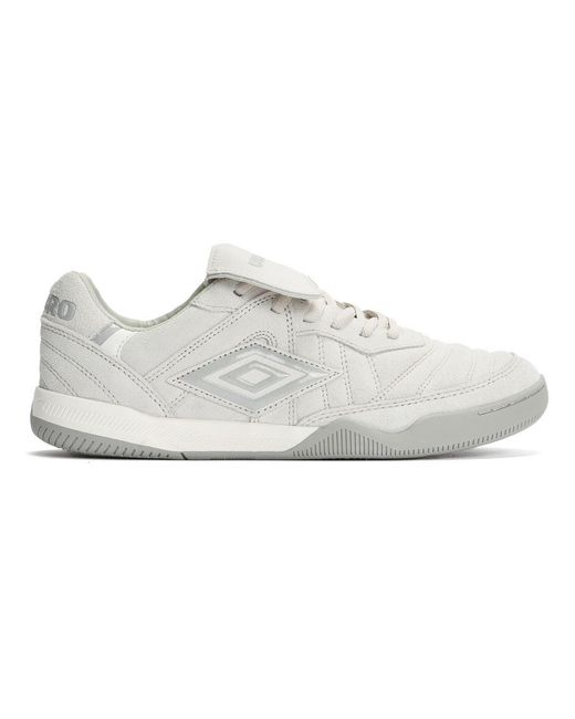 Umbro White Speciali Tr Suede Harbour Mist/Ultimate Trainers