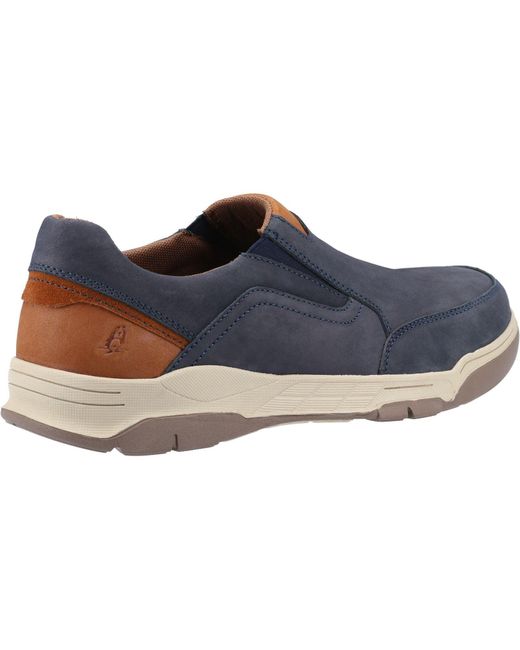 Hush Puppies Blue Fletcher -Lederslipper