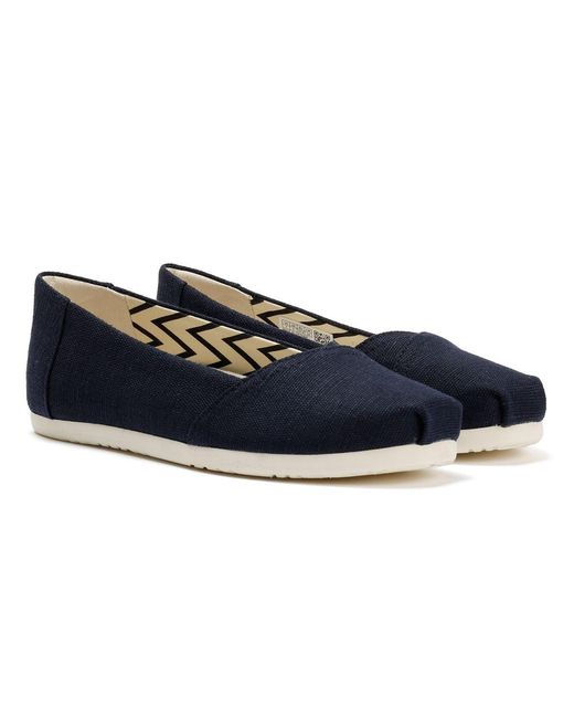 TOMS Blue Alpargata Ballet Canvas Espadrilles