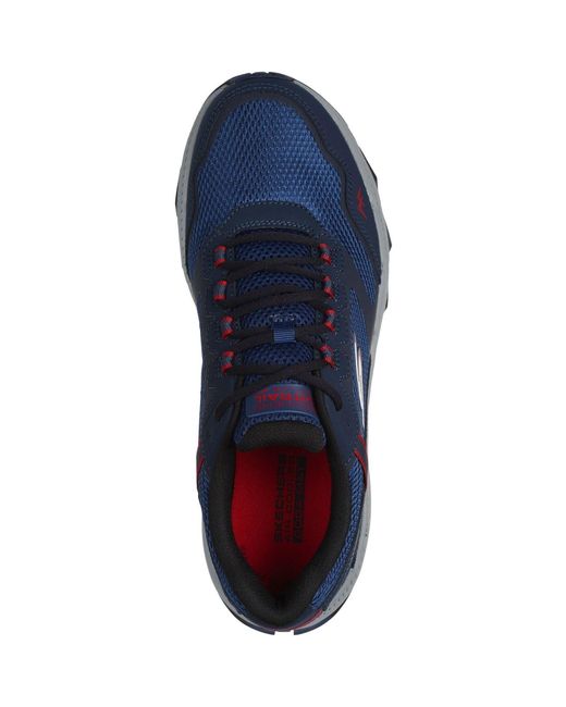Skechers Blue Performance Go Run Trail Altitude 2.0 Marble Rock 3 Leather Trainers for men