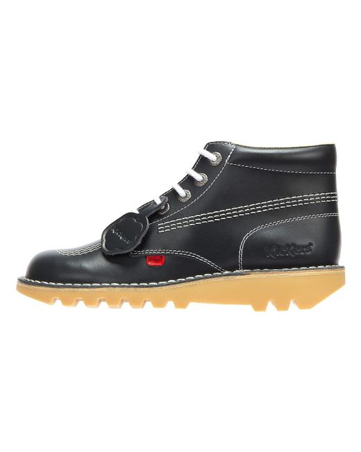 Kickers Blue Kick Hi Core Natural Leather Boots for men