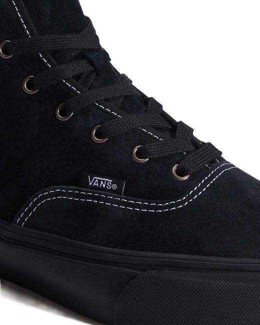 Vans Black Authentic Hi 2.0 Pig Suede Trainers