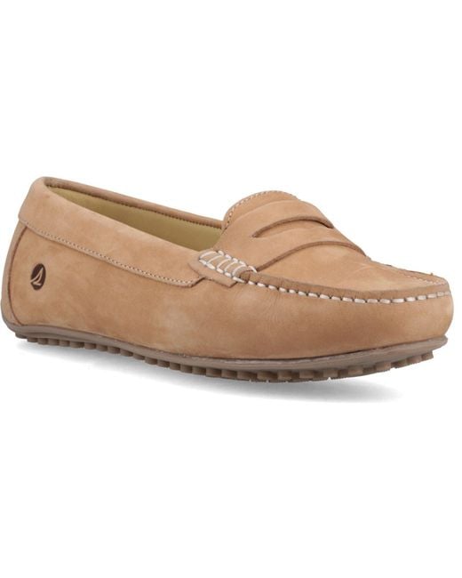 Sperry Top-Sider Natural Tubarao Slip On Nubuck Moccasins Shoes