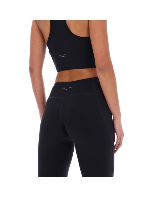 Ted Baker Black Sally Tbwls2649 Polyester Sports Leggings