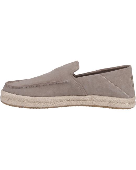 TOMS Gray Alonso 100% Cow Dune Espadrilles for men
