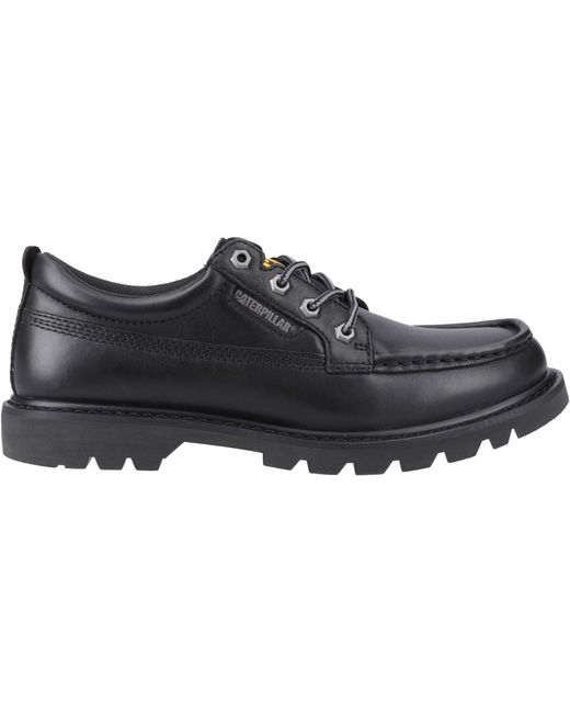 Caterpillar Black Colorado Moc Toe Low Leather Lace-Up Shoes for men