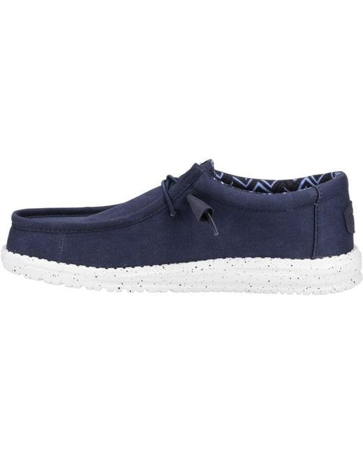 Wally Canvas Scarpe Da Barca di HeyDude in Blue