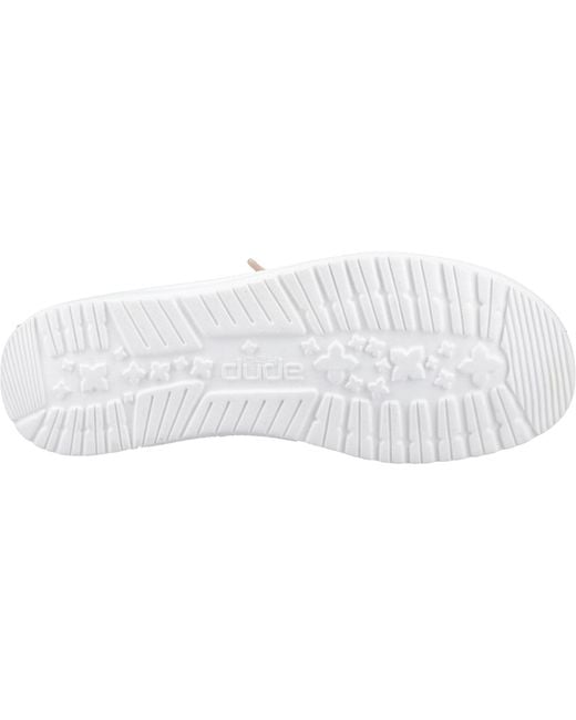 HeyDude Gray Wendy Metallic Sparkle Synthetic Shoes