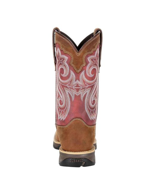 Durango Brown Lady Rebel Leather Briar/Rusty Boots