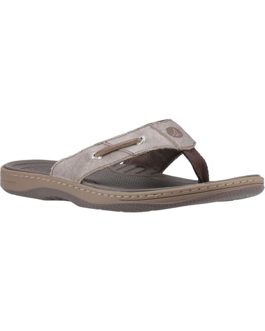 Sperry Top-Sider Brown Batfish Leather Sandals for men