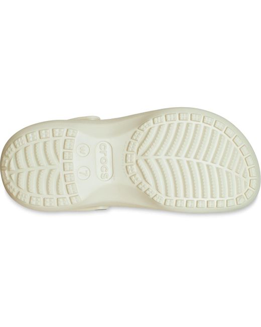 CROCSTM Metallic Classic Platform Synthetic Bone Clogs