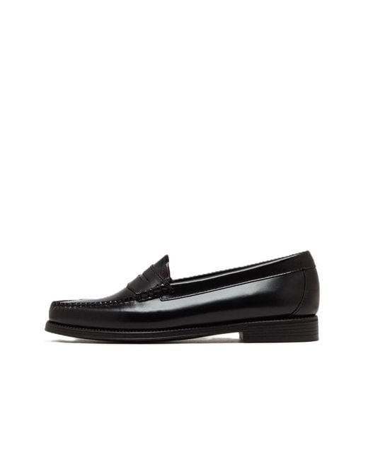 G.H.BASS Black Weejun Ii Leather Penny Loafers