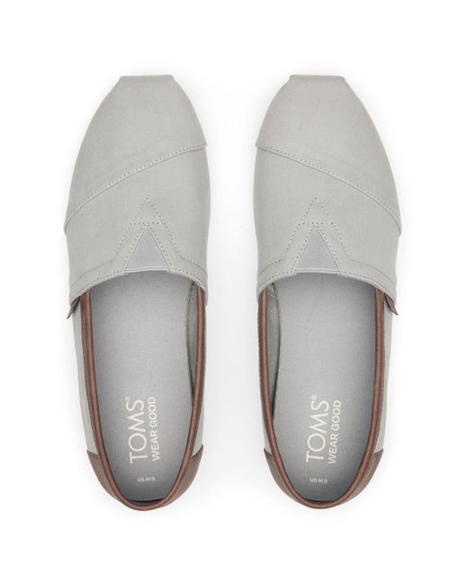 TOMS Gray Alpargata 3.0 Drizzle Espadrilles for men