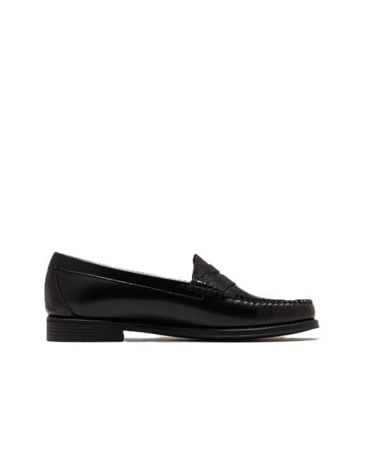 G.H.BASS Black Weejun Ii Leather Penny Loafers