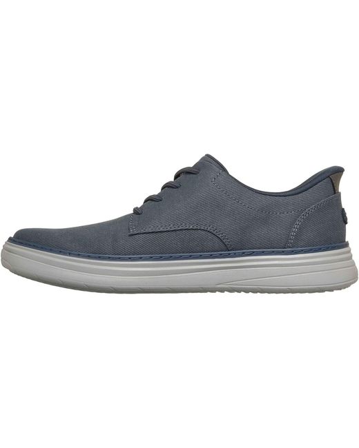 Skechers Blue Hyland Justino Textile Lace-Up Shoes for men