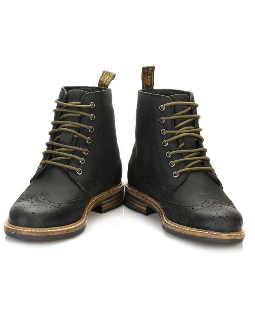 barbour belsay boots black