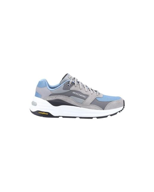 Skechers White Global Jogger 237200-Gybl/ Lace Up Shoes for men