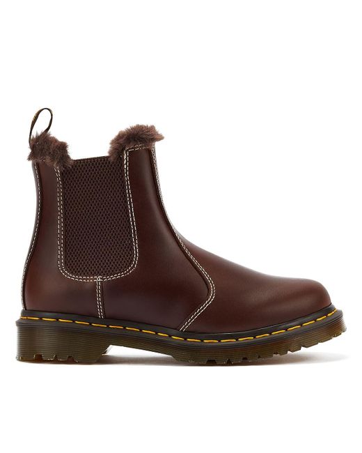 Dr. Martens Brown 2976 Leonore Pull-up Women's Boots