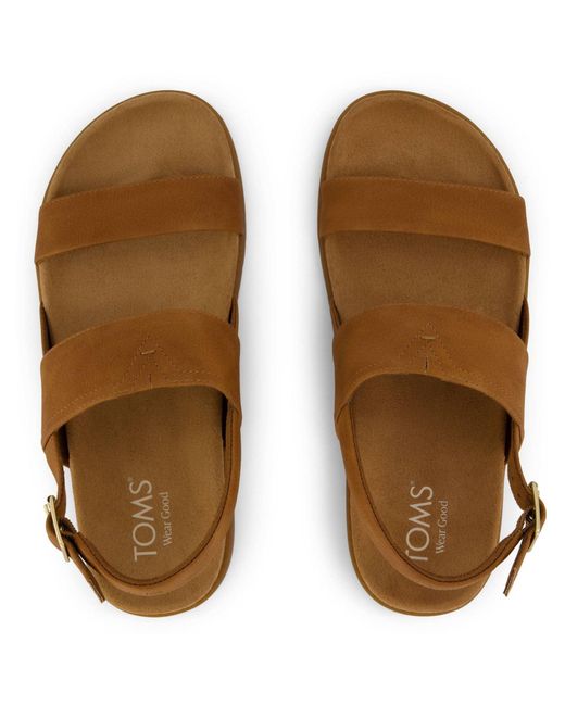 TOMS Brown Marin Sandal Polyurethane Sugar Sandals Pu