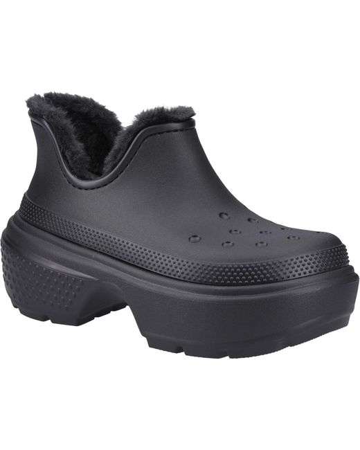 CROCSTM Black Stomp Shorty Boots