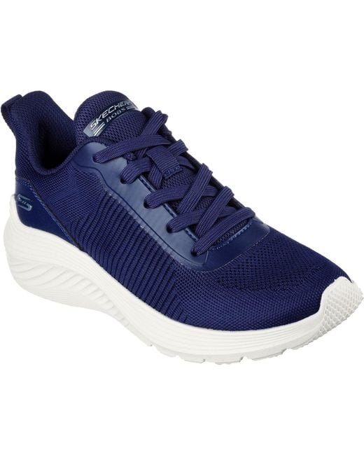 Skechers Blue Bobs Squad Waves 117470-Nvy Lace Up Shoes