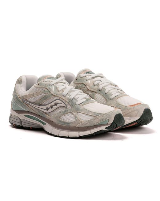 Saucony White Progrid Guide 7/Verde Trainers