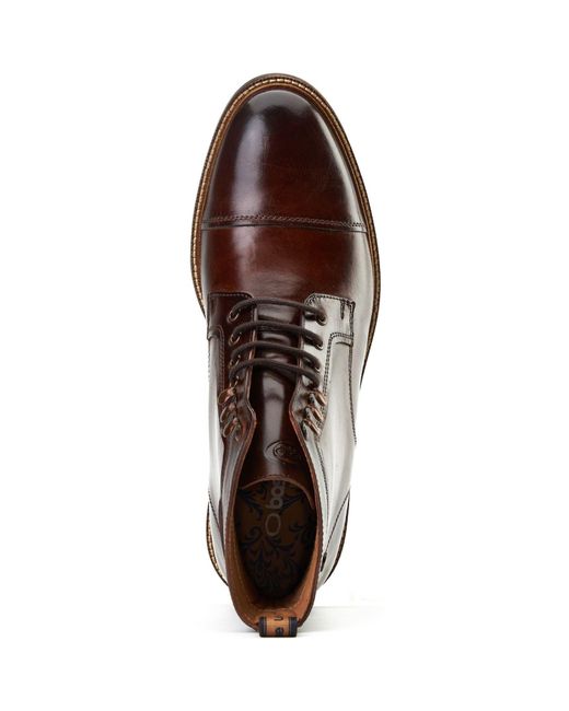 Base London Brown Plymouth Leather Ankle Boots