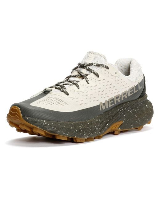 Merrell White Agility Peak 5 Stucco/Beluga Trainers for men