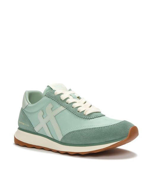 Fitflop Green Retro-Q X Pantone Suede Trainers