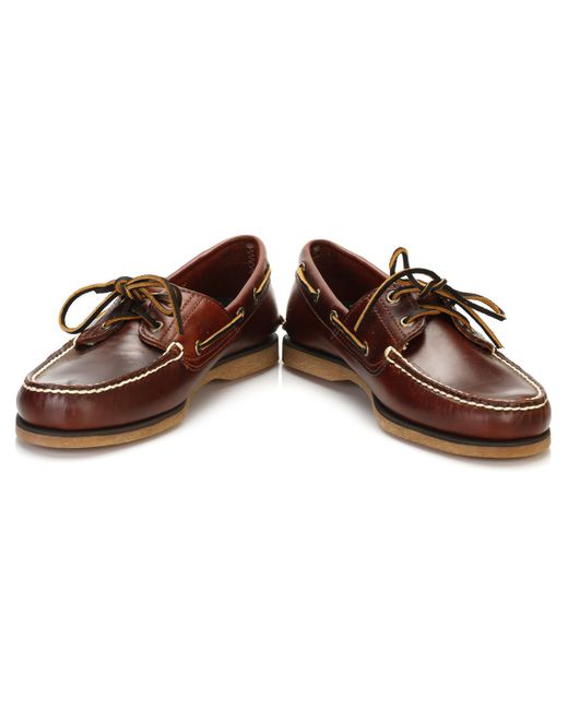 timberland rootbeer boat shoes