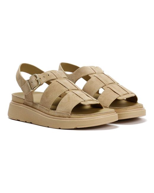 Fitflop Natural Gen-Ff Suede Fisherman Sandals