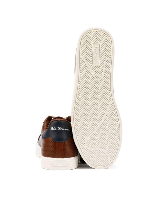 Ben Sherman Brown Chase Tan Sneakers for men