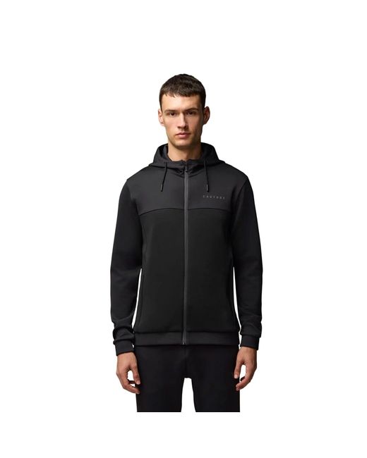 Castore Black Scuba Full Zip Through Hoody Polyester Hooded Sweatshirt for men