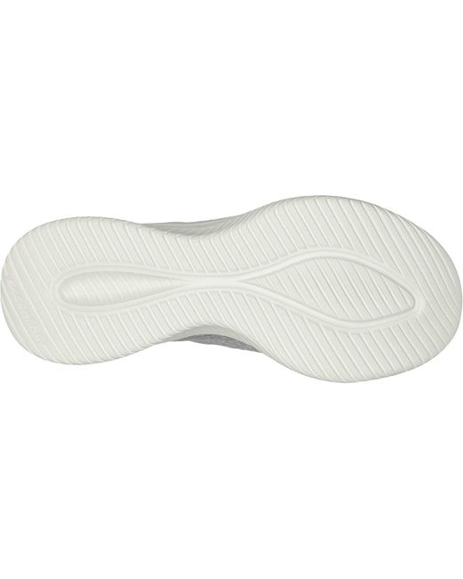 Skechers Gray Ultra Flex 3.0 Smooth Step 149709-Ltgy Light Slip On Shoe