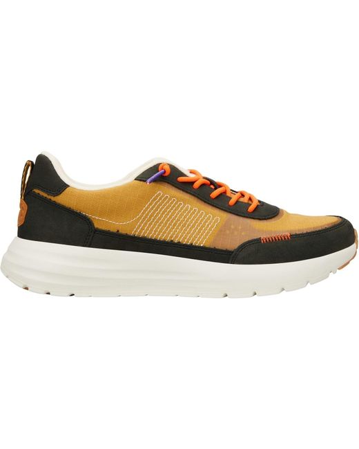 HeyDude Gray Sirocco Alta Hype Nylon Walnut Trainers for men