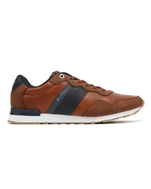 Ben Sherman Brown Owen Retro Tan/ Sneakers for men