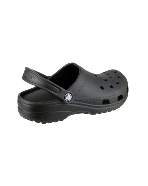CROCSTM Black Classic Croslite Rubber Clogs