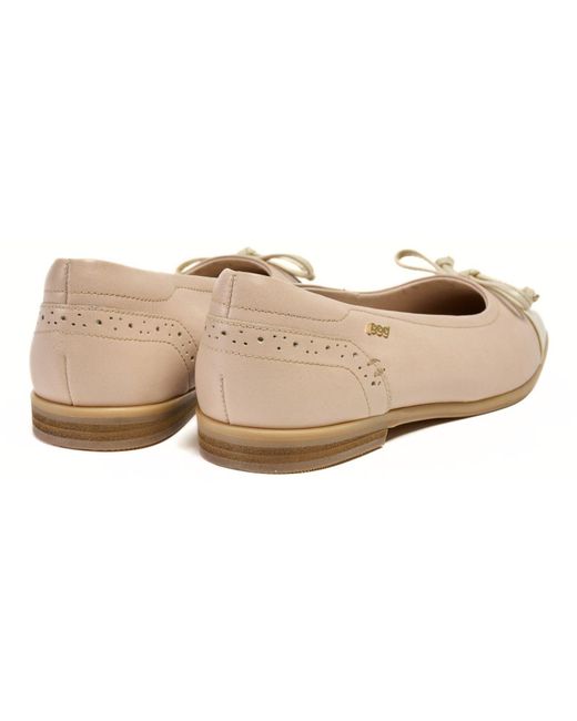 Pod White Priya Leather Flats