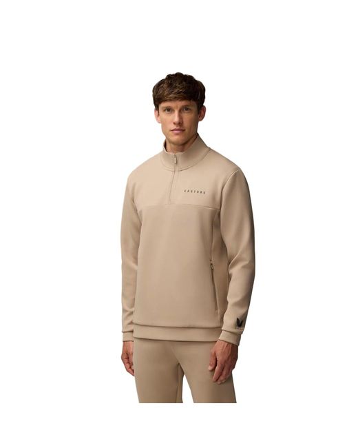Castore Natural Scuba 1/4 Zip Polyester Sweatshirt for men