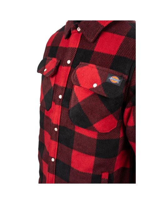 Dickies Red Portland Synthetic Casual Shirt for men