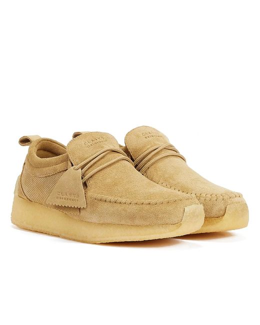 Clarks Natural Maycliffe Suede Dark Sand Men's Lace-up Shoes for men